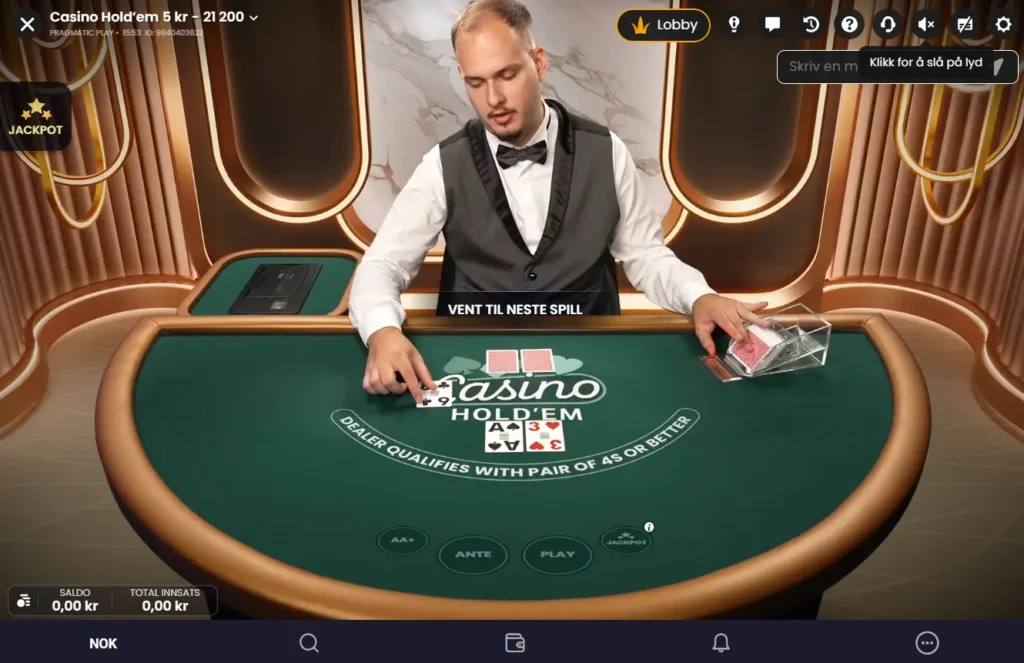 Casino Hold'em på Casino Roll XO